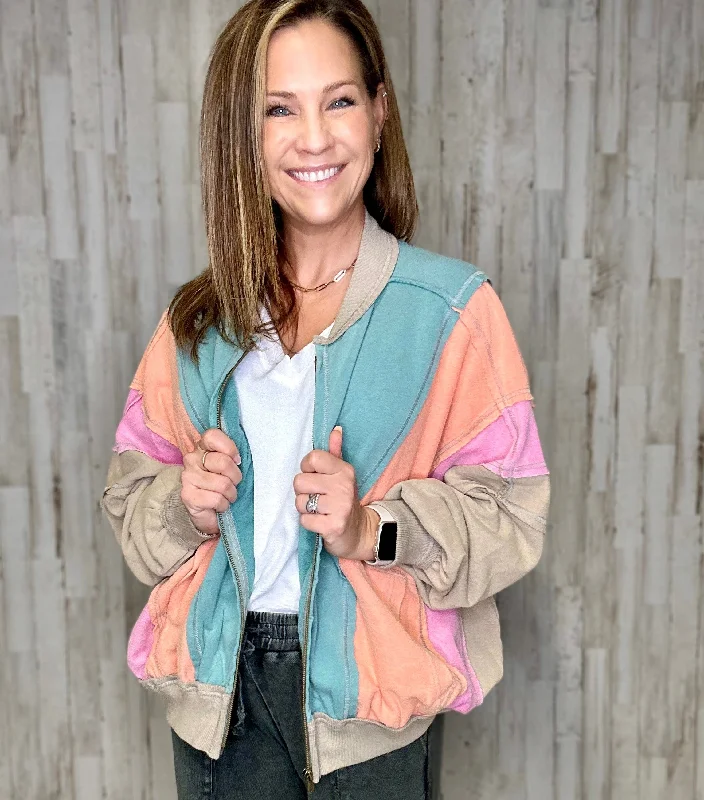 Cleo Color Block Jacket Chenille Jacket Brocade Jacket Lace Jacket