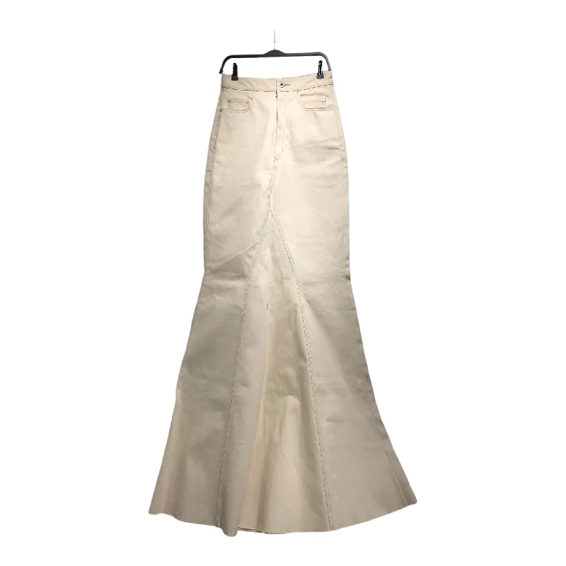 RICK OWENS DRKSHDW/Bottoms/28/Cotton/CRM/GODET SKIRT NATURAL summer skirt style
