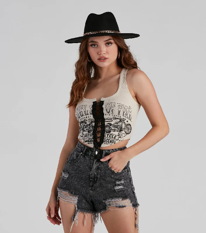 Classic Legend Graphic Tank Top fitted tank top