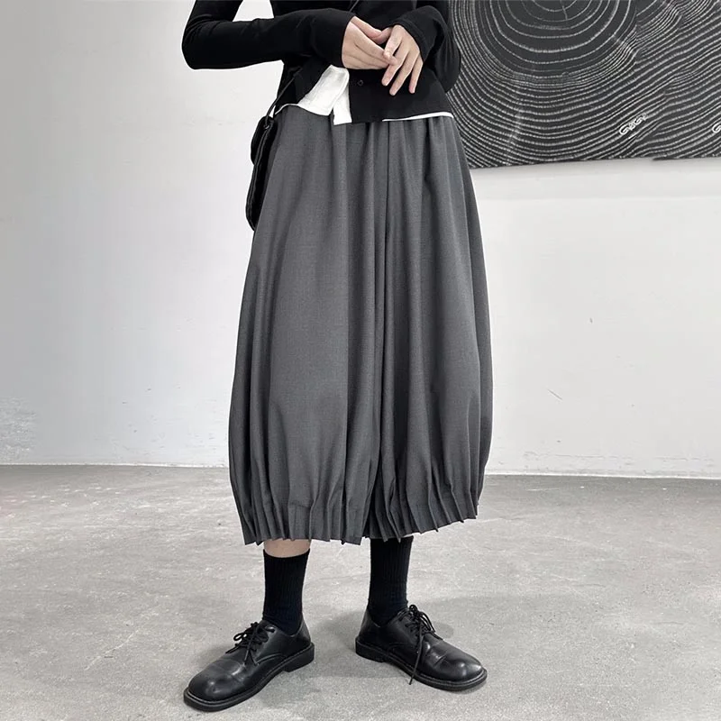 Bud Wide Leg Pleated Pants Casual Track Pants
