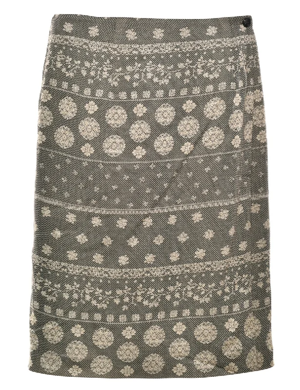 Talbots Midi Skirt - M chiffon skirt airy