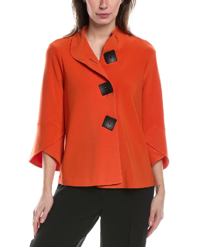 Joseph Ribkoff Funnel Neck Jacket Belted Jacket Elasticated Jacket Padded Jacket