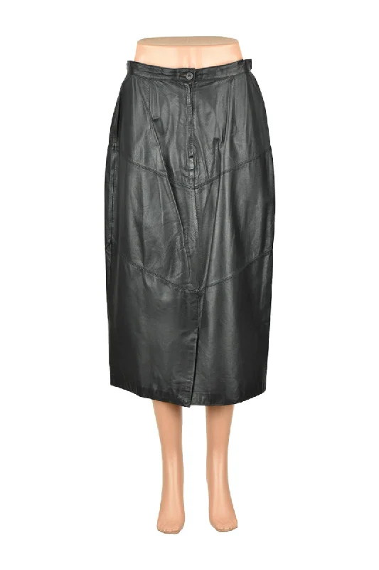 The Leather Warehouse Skirt button skirt front