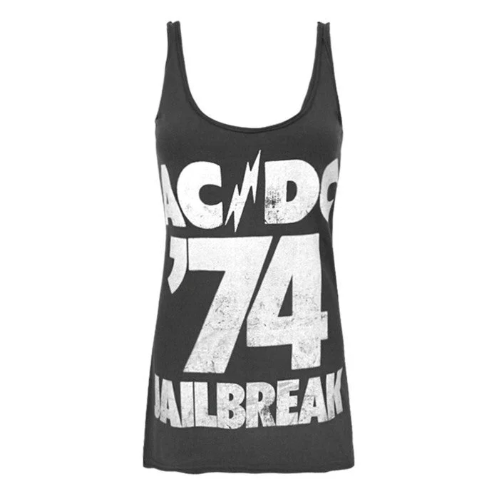 Amplified Womens/Ladies AC/DC Jailbreak 74 Tank Top high neck tank