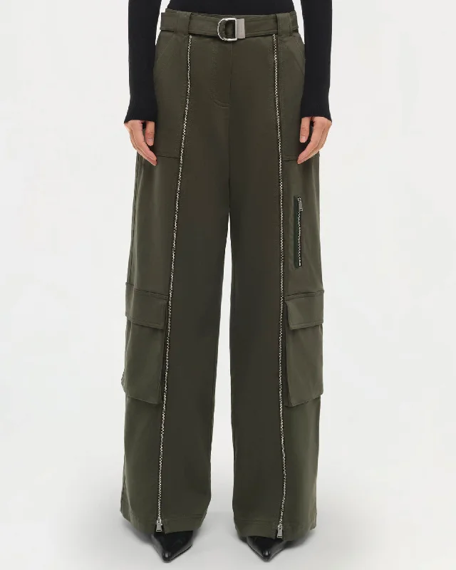 Fabiana Belted Pants Classic Straight Pants