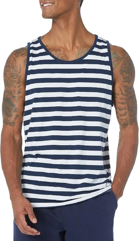 Navy White Stripe
