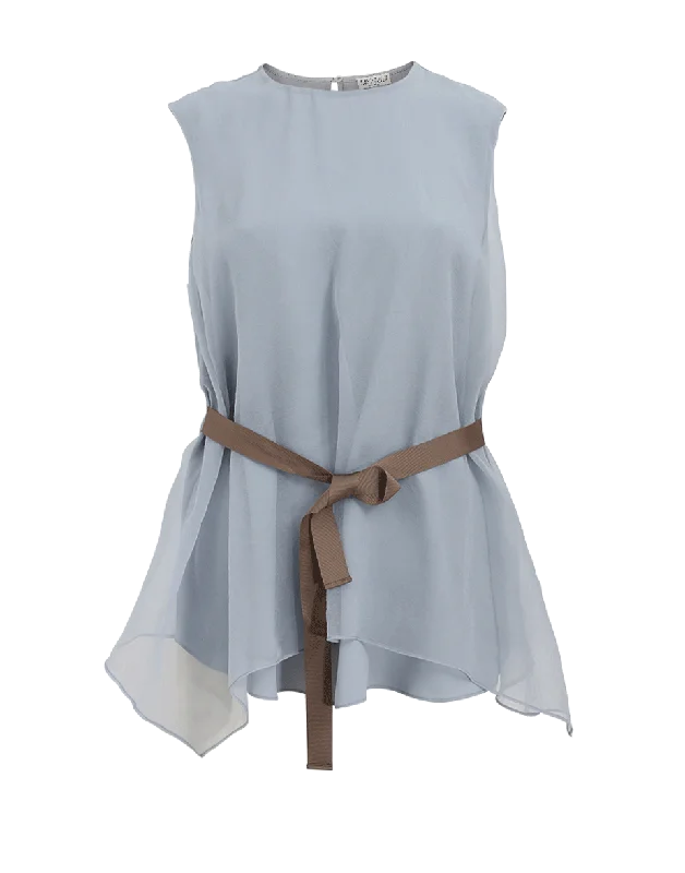 Hankerchief Hem Tank lounge tank top