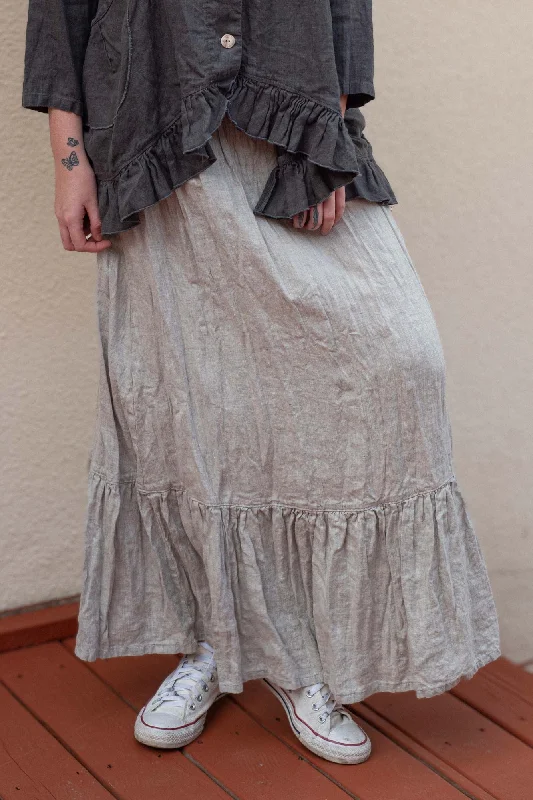 Fairy Skirt Linen cashmere skirt rich