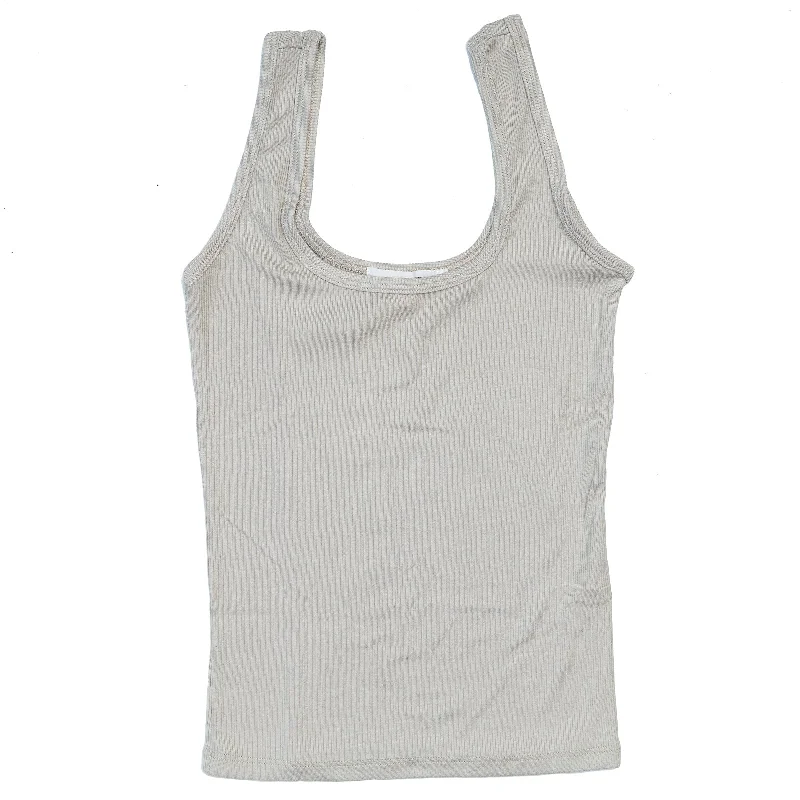 Joah Brown Scoop Neck Tank 'Dune' silver tank top