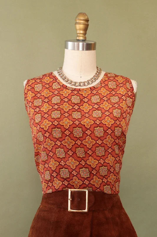 Carroll Mosaic Tank M/L tie dye tank