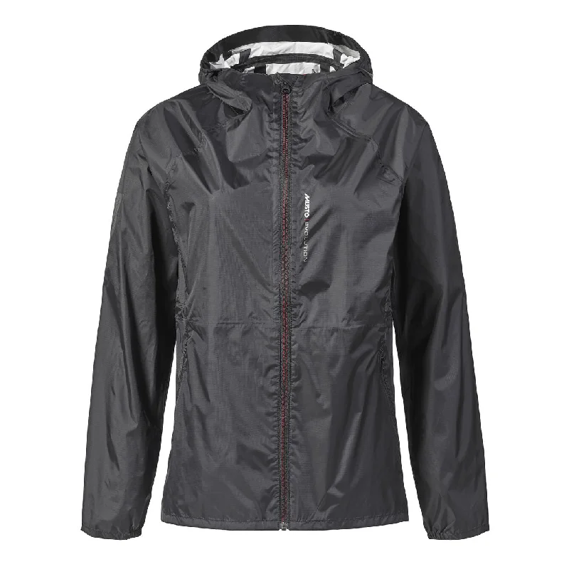 WOMEN'S EVOLUTION PACKABLE SHELL JACKET Denim Fabric Leather Fabric Suede Fabric