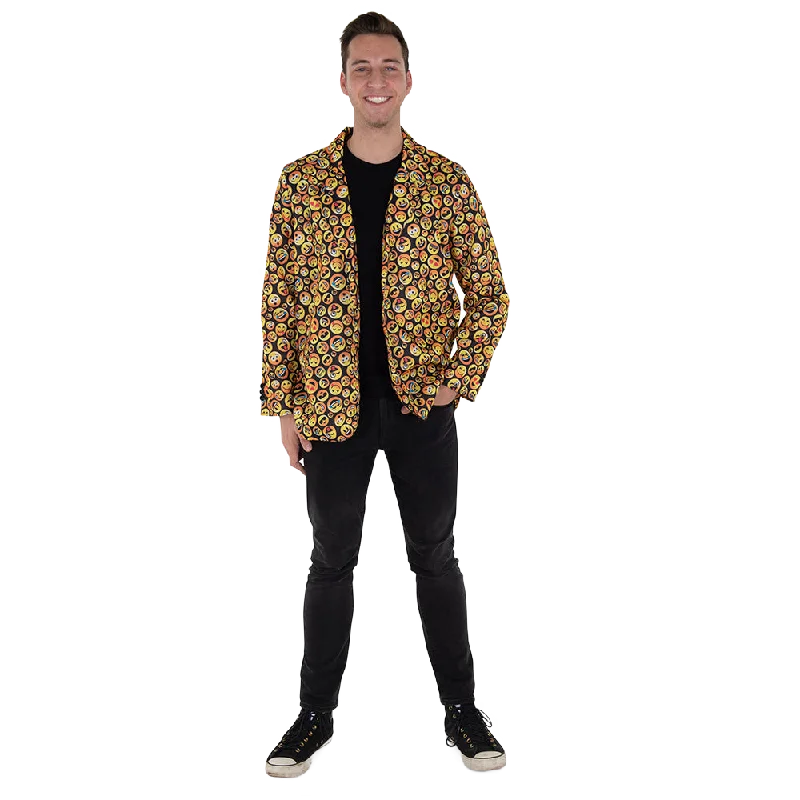 Emoji Jacket - Adults Cotton Fabric Linen Fabric Terry Fabric
