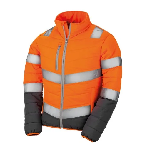 SAFE-GUARD by Result Womens/Ladies Safety Padded Jacket Herringbone Jacket Houndstooth Jacket Plaid Jacket