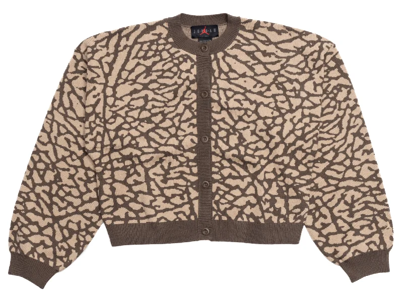 Women's Jordan Flight Knit Cardigan Boxy Cardigan Fitted Cardigan A-Line