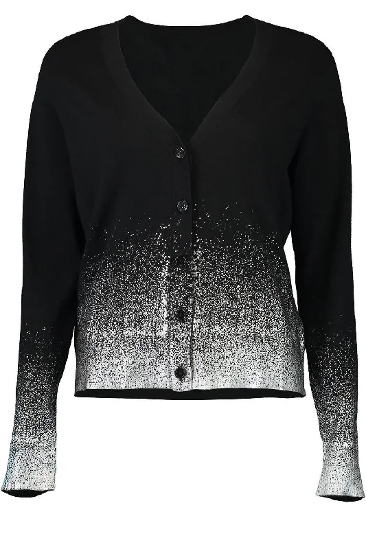 Gradient V-Neck Cardigan Bright Pastel Dark