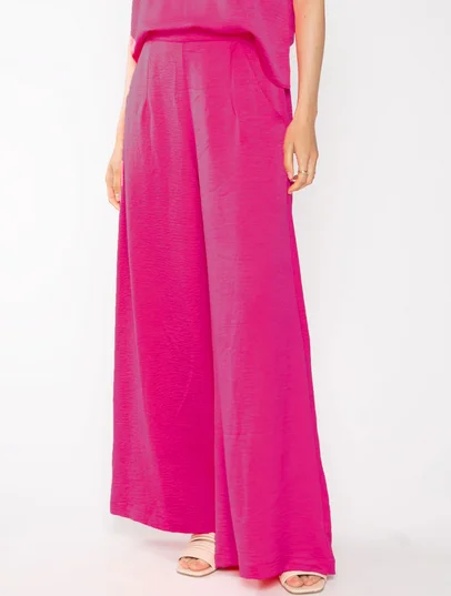 Ripley Rader Yacht Satin Crepe Pant Fuchsia Slim-Fit Khaki Pants