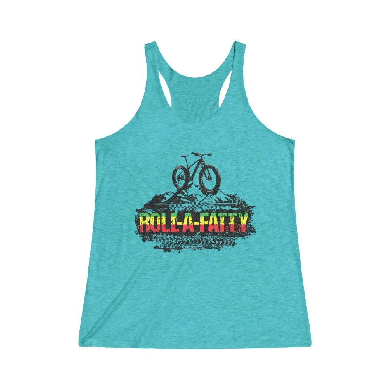 Women's Tri-Blend Racerback Rasta Tank low neck tank