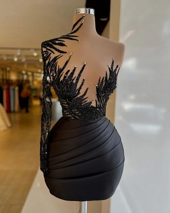 cocktail party dresses black beaded lace applique evening dresses short abendkleider robe de soiree de femme sexy formal dresses,CD3158 Tunics Spring floral