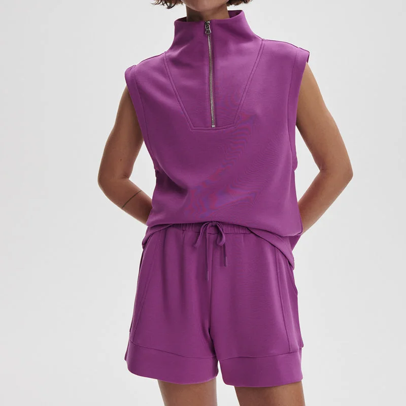 MAGNOLIA HALF ZIP TANK 2.0 breathable tank top