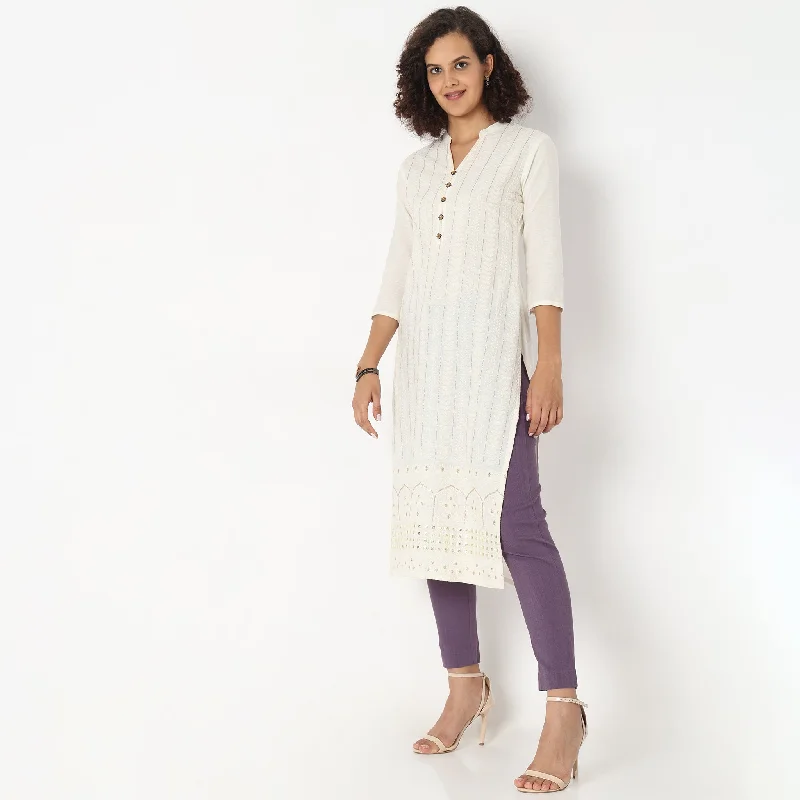 Slim Fit Solid Ethnic Pants Elegant Palazzo Trousers
