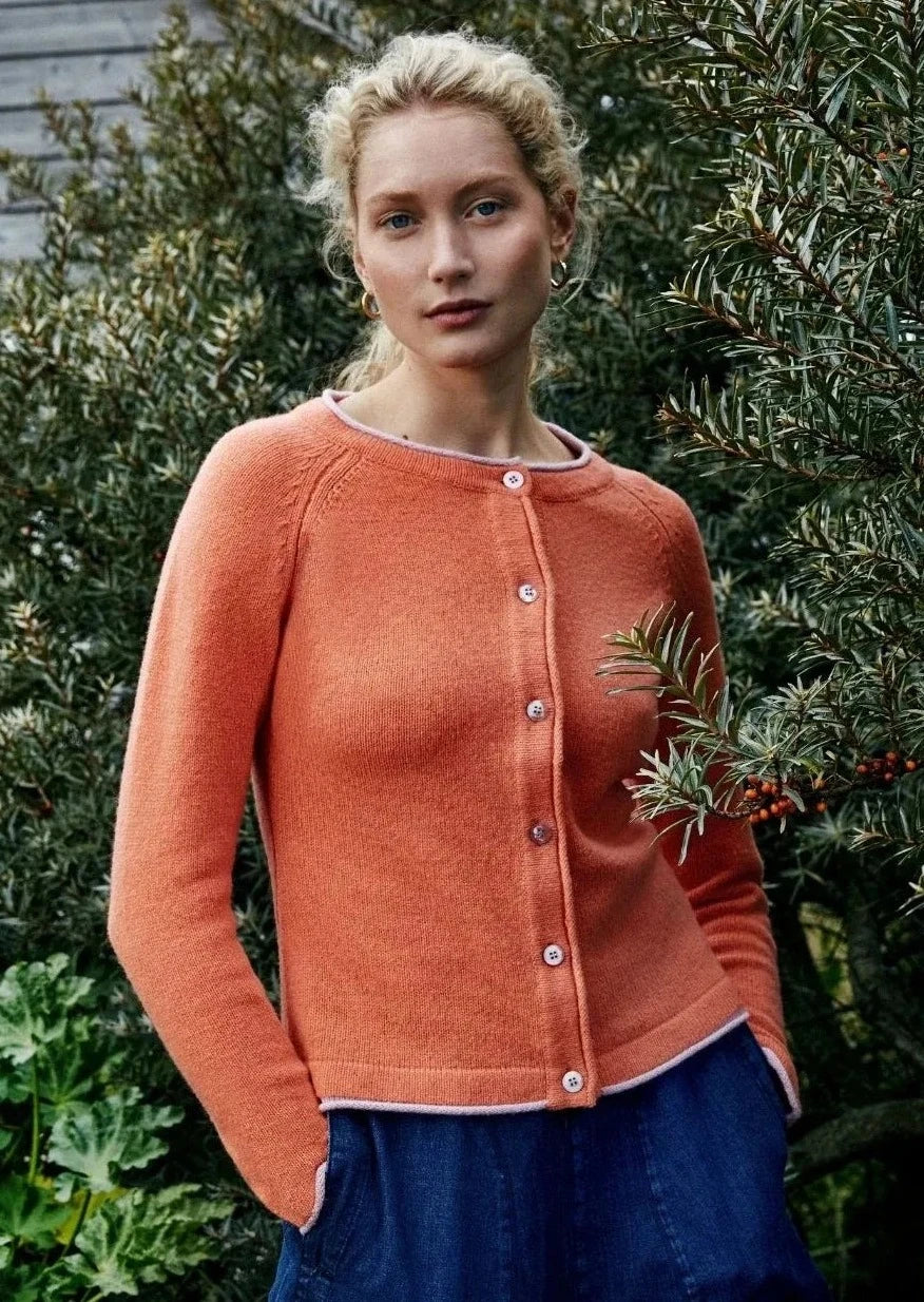 IrelandsEye Killiney Cardigan | Coral Oversized Loose Flowy