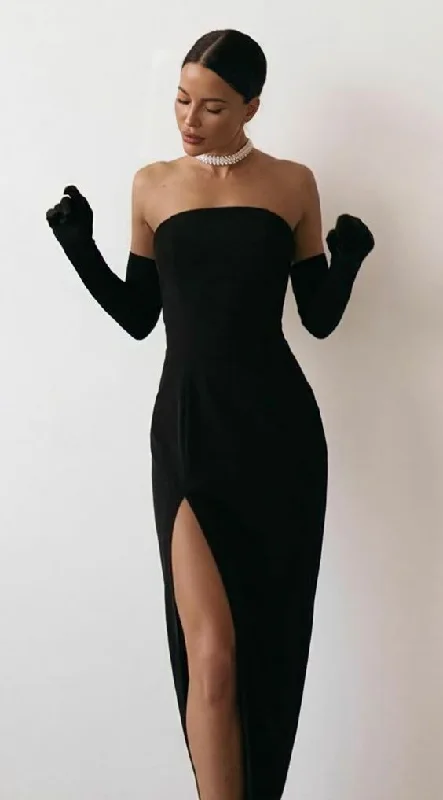 Black evening dress party dress Brithday prom dress,DS4605 Tunics Practical easy-care