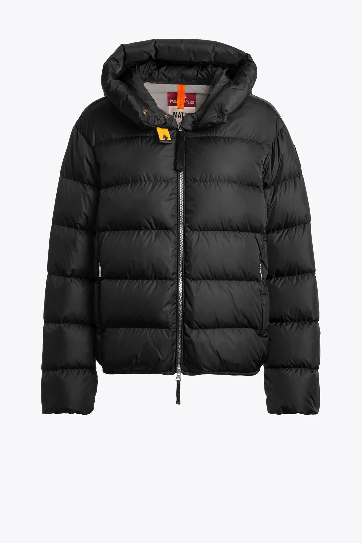 Women's Parajumpers Jinny Black Hooded Jacket Snapped Jacket Toggled Jacket Drawstring Jacket