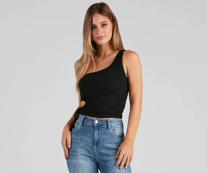 Always Needed Cutout Tank Top flirty tank top