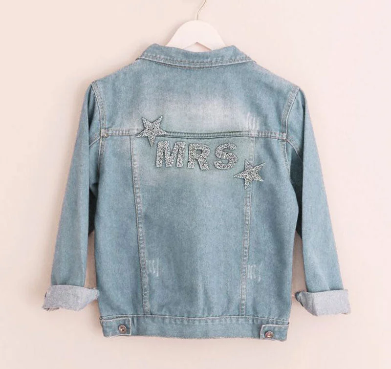 Sparkle Denim Jacket Wool Jacket Cashmere Jacket Tweed Jacket
