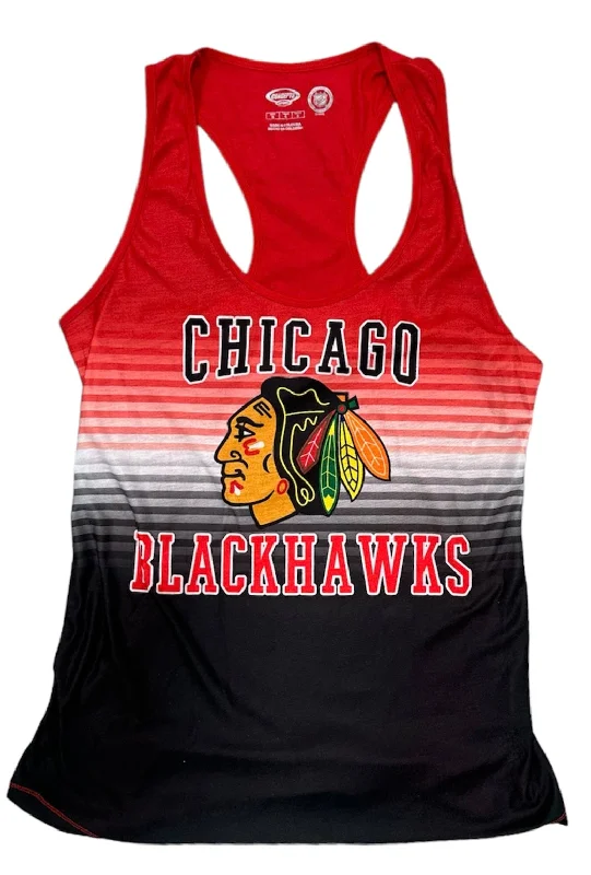 Women's Chicago Blackhawks Red/Black Dynamic Tank Top neon tank top