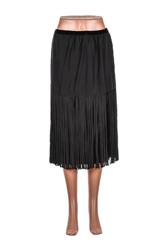 Vintage 90's Black Skirt a-line skirt cut