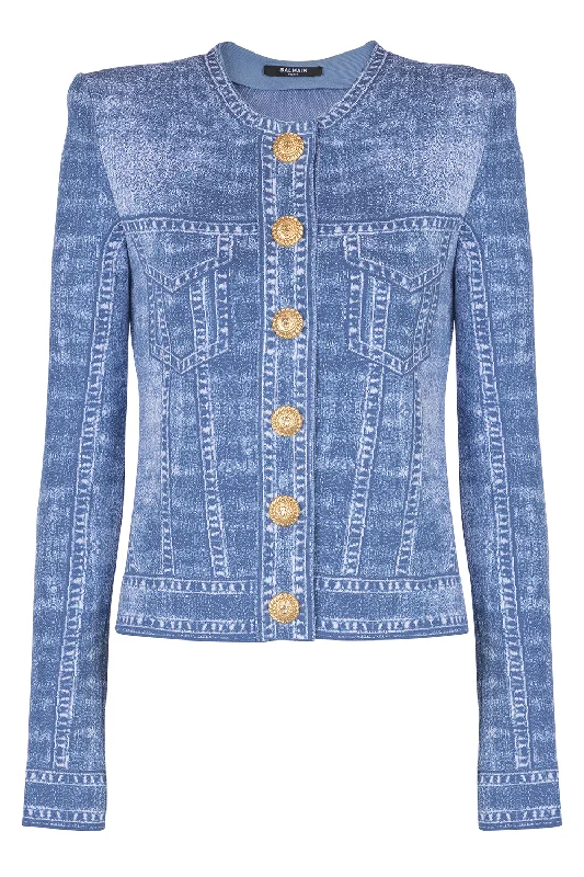 TROMPE L'ŒIL CARDIGAN Stretchy Elastic Breathable