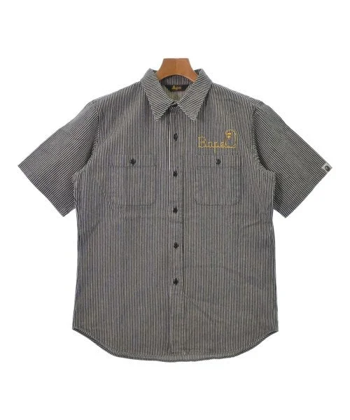 A BATHING APE Casual shirts-- Embroidered Appliqued Beaded