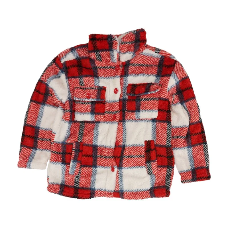 Red Plaid Jacket Satin Fabric Silk Fabric Chiffon Fabric