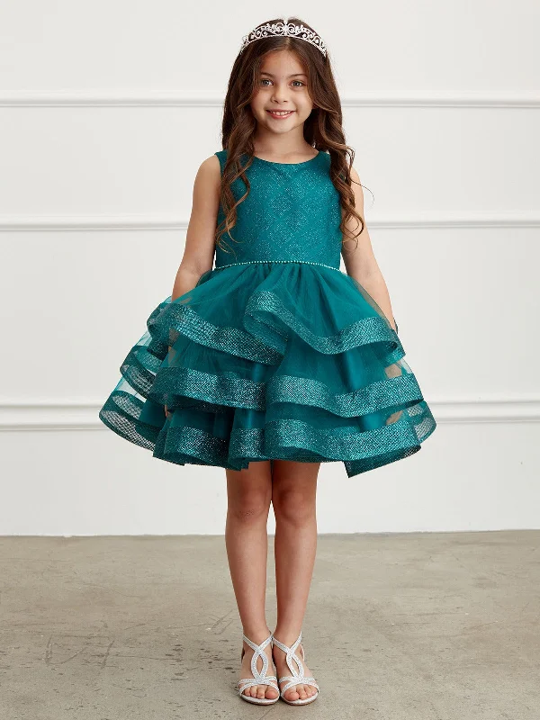 Glitter Party Dress Tunics Lace romantic