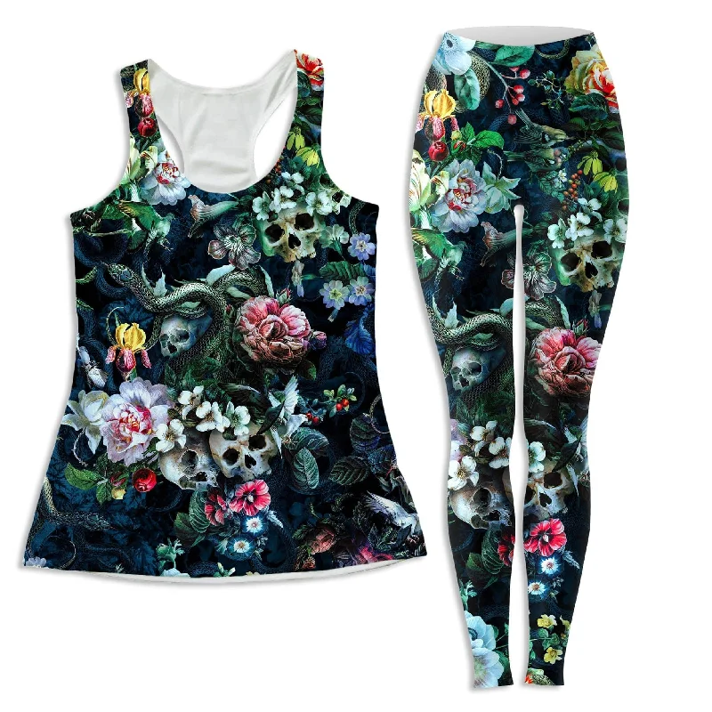 Dark Splendor Women's Tank and Leggings Combo flirty tank top