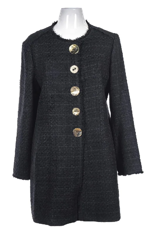 Zara Woman Jacket Boat Neck Shawl Collar Notched Collar