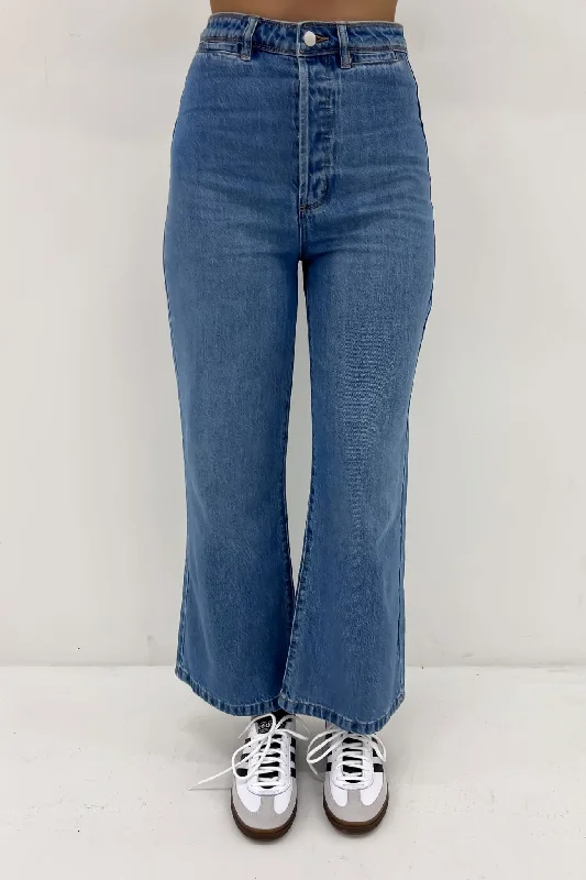 Sailor Pant Lyocell Denim Elegant Wool Trousers