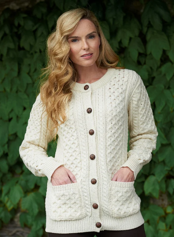 Curragh Traditional Lumber Cardigan Fitted Loose Oversized