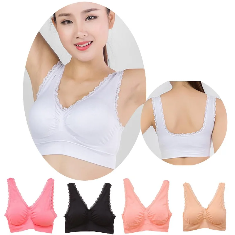 Maxbell Maxbell Sexy Women Lace Athletic No Rims Bustier Corset Tops Tank Top Black 1606 coral tank top Maxbell Maxbell Sexy Women Lace Athletic No Rims Bustier Corset Tops Tank Top Black 1606 coral tank top