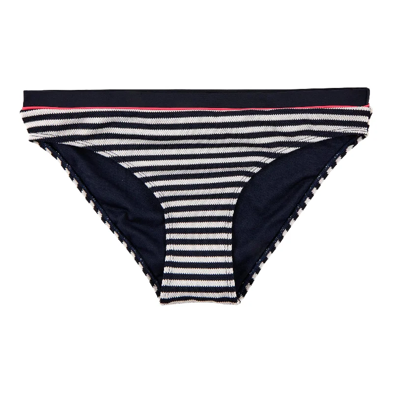 ACX Active Women's High Waisted Stripe Swim Bottoms Crisscross Back Swimsuit