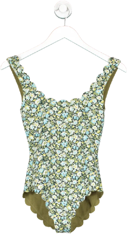 Marysia Green Pam Spring Reversible Swimsuit UK XS Swim Dress with Belt